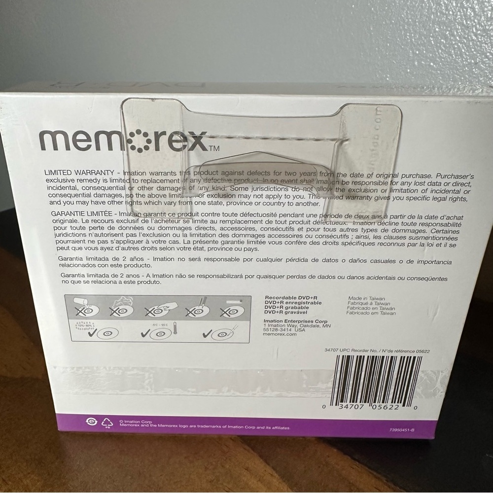 Memorex DVD Plus R 5 Pack 16X 4.7GB 120 Min Blank Recordable Discs - Picture 2 of 6